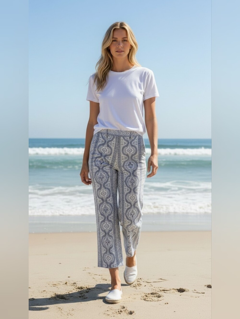 The Limited Blue Paisley Cassidy Fit - Size 2